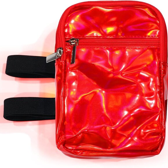 Carnival Leg Bag Holographic Thigh Bag with Adjustable Strap Leg Harness Women S - Picture 1 of 7